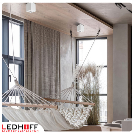 Oprawa sufitowa natynkowa kwadratowa Tuba GU10 biała