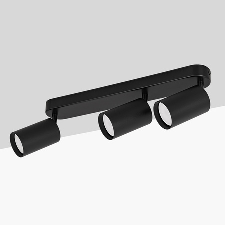 Kinkiet sufitowy potrójny Spot GU10 czarny