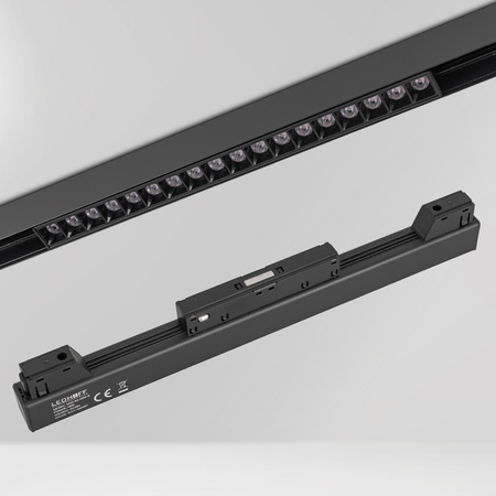 ZESTAW M20 LED 3x Lampa punktowa 18W + 3x lampa punktowa 6W 3 BARWY ŚWIATŁA + 2x szyna magnetyczna 1m + łącznik