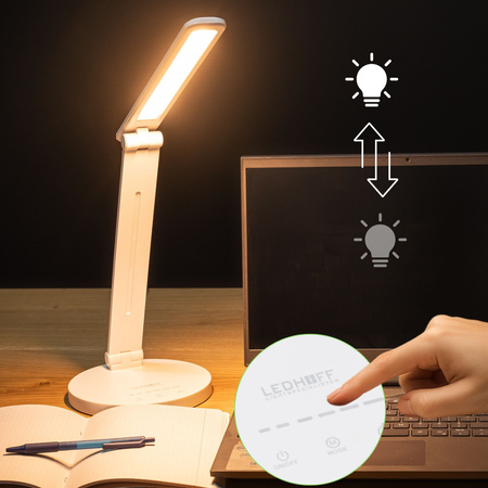 Lampka biurkowa LED biała 5W + Timer