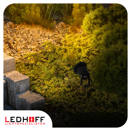 Lampa ogrodowa LED stojąca słupek wbijany + żarówka 7W