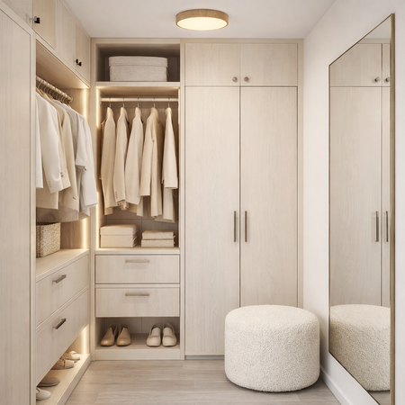 Plafon sufitowy LED 30cm z drewnianym wzorem