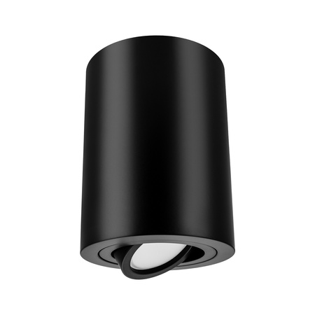 Oprawa sufitowa natynkowa Tuba GU10 okrągła czarna