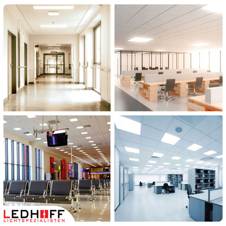 6x Panel podtynkowy LED 60x60cm 40W 4000lm