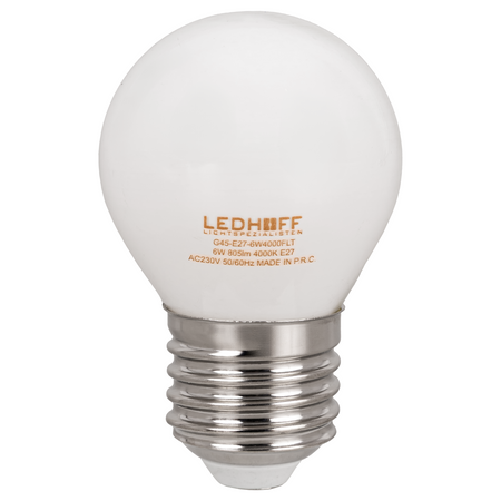 Żarówka LED E27 biała ozdobna 6W mocne neutralne światło 805lm 4000K design