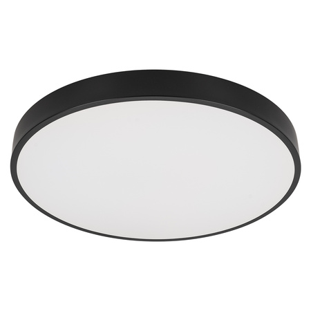 Plafon LED z pilotem Lampa sufitowa czarna ściemniana 3 barwy światła 50cm