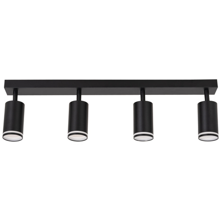 Kinkiet sufitowy poczwórny Spot GU10 czarny