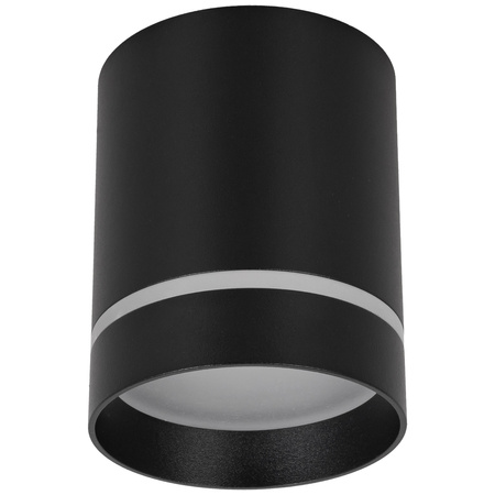 Oprawa sufitowa natynkowa Tuba GU10 okrągła czarna