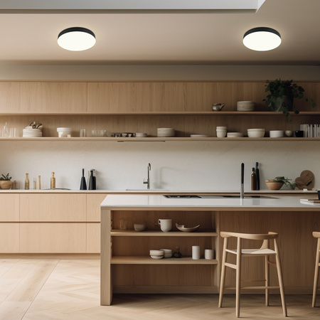 Plafon sufitowy LED okrągły czarny Lampa sufitowa 3 barwy światła 30cm IP54