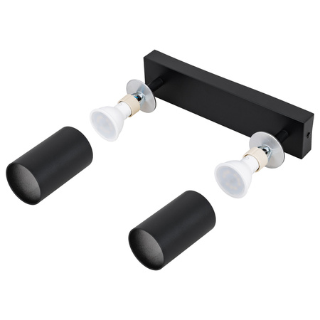 Kinkiet sufitowy pojedynczy Spot GU10 czarny