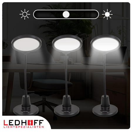 Lampka biurkowa LED czarna 10W 3 barwy światła