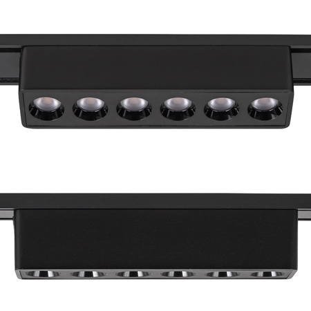 Oświetlenie szynowe magnetyczne ZESTAW listwa 1m + 3x reflektor LED