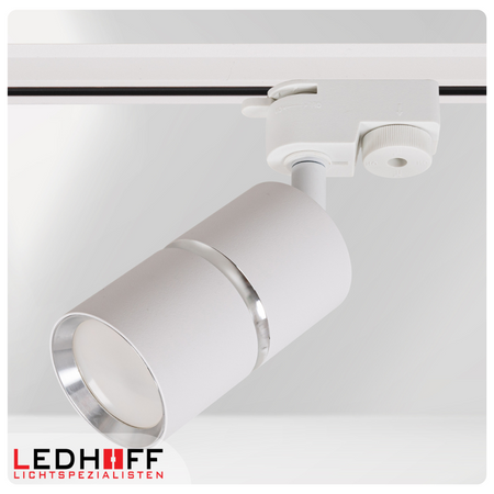 Oświetlenie szynowe biały srebrny 5x lampa GU10 szyna 2m