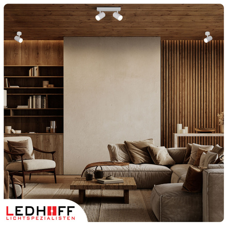 Lampa sufitowa Kinkiet podwójny GU10 biały LINEA