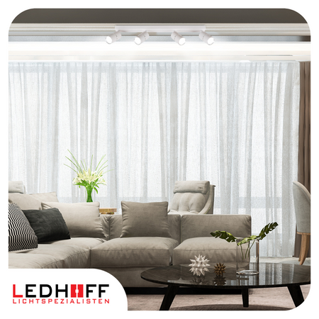 Kinkiet sufitowy Lampa poczwórna SPOT GU10 biała srebrna