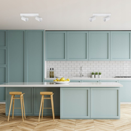 Kinkiet sufitowy podwójny Spot GU10 biały