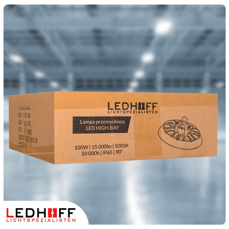 Lampa przemysłowa LED UFO High Bay 100W 15000lm