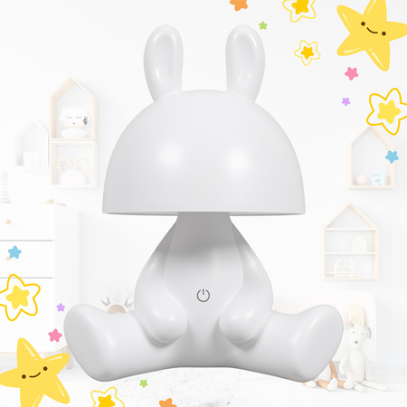 Lampka nocna LED dla dzieci KRÓLIK ciepłe światło Bezprzewodowa