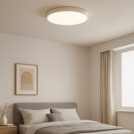 Plafon sufitowy LED biały 60cm - wysoka wydajność świetlna 100lm/W