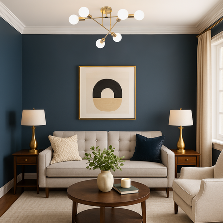 Lampa sufitowa złota metalowa E27 ozdobna 6-punktowa Trinity