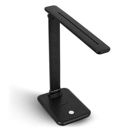 Lampka biurkowa LED czarna 9W z uchwytem na telefon