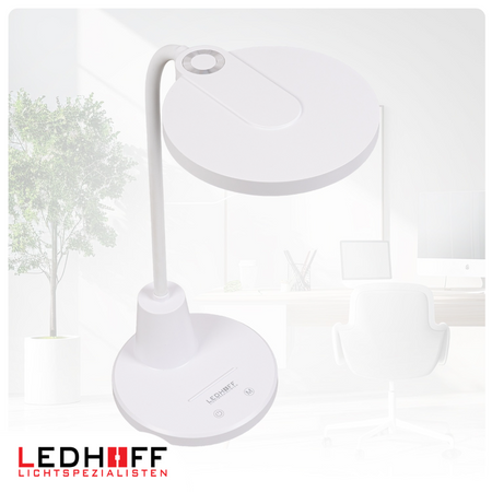 Lampka biurkowa LED biała 10W 3 barwy światła