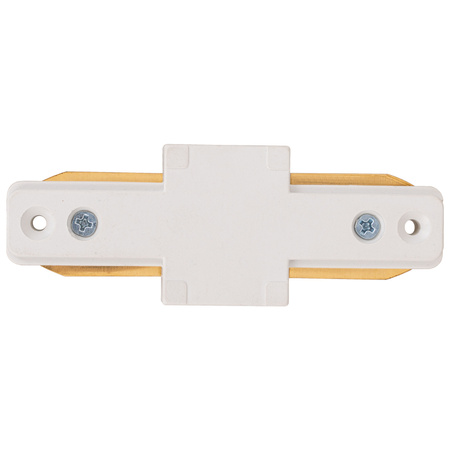 Łącznik prosty do szynoprzewodu biały