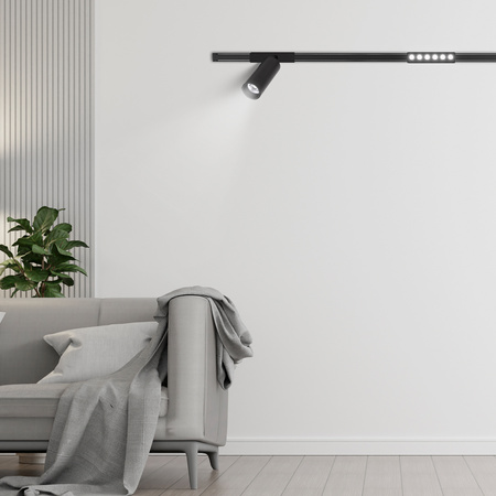 Oświetlenie szynowe magnetyczne ZESTAW listwa 1m + 3x reflektor LED