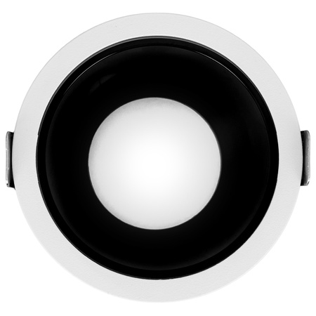 4x Oprawa halogenowa sufitowa podtynkowa GU10 biało-czarna