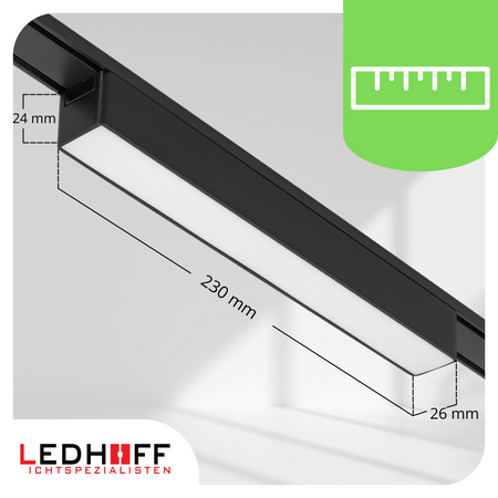 Oświetlenie szynowe magnetyczne 2x SZYNA 1m + 5x lampa LED łącznik PIONOWY