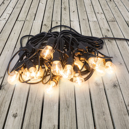 Girlanda ogrodowa łańcuch świetlny 15m + 20x żarówka LED Lampki do ogrodu