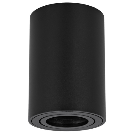 Oprawa sufitowa natynkowa Tuba GU10 okrągła czarna