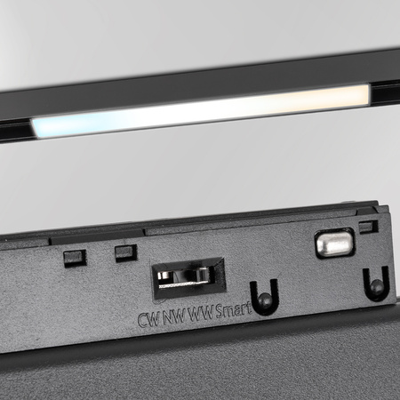 Lampa liniowa LED do szyny magnetycznej M20 18W 45cm czarna 3 BARWY ŚWIATŁA