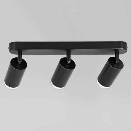 Kinkiet sufitowy potrójny SPOT 3xGU10 czarny wodoodporny