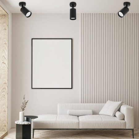 Kinkiet sufitowy pojedynczy Spot GU10 czarny