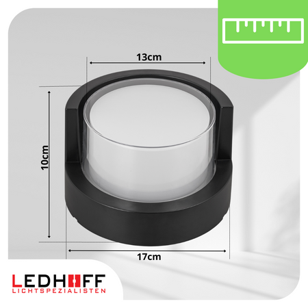 Lampa elewacyjna LED zewnętrzna Kinkiet ścienny okrągły SMART RGB 10W