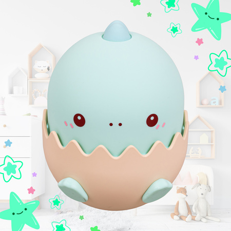 Lampka nocna LED dla dzieci DINOZAUR wielokolorowe światło Bezprzewodowa