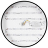 Plafon sufitowy LED czarny 40cm