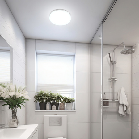 Plafon sufitowy LED okrągły biały 3 barwy światła 22cm IP54