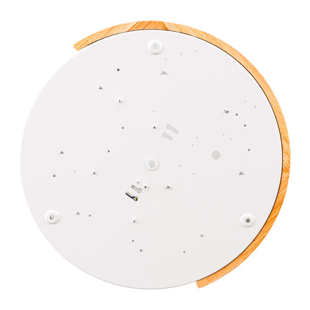 Plafon sufitowy LED biały metal + DREWNO 40cm WOODLINE