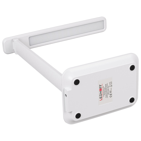 Lampka biurkowa LED biała 9W z uchwytem na telefon