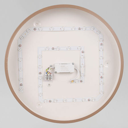 Plafon sufitowy LED beżowy 40cm - wysoka wydajność świetlna 100lm/W