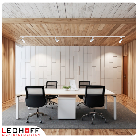 Reflektor szynowy biały GU10 lampa na szynoprzewód