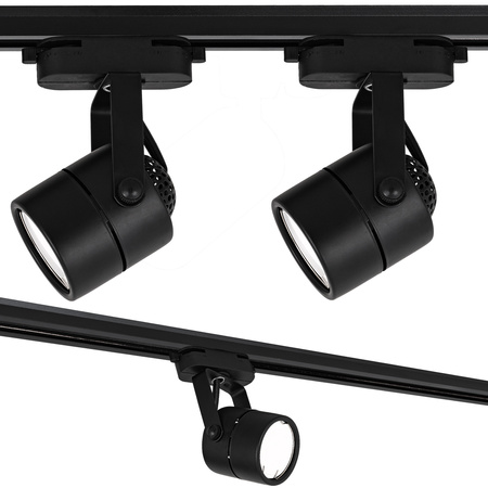 Reflektor szynowy czarny GU10 lampa na szynoprzewód