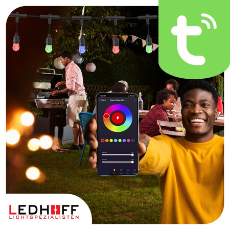 Girlanda ogrodowa świetlna SMART 14,6m + 15x żarówka LED RGB TUYA