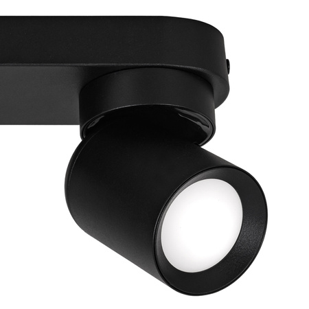 Kinkiet sufitowy podwójny Spot GU10 czarny