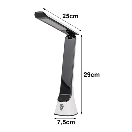 Lampka biurkowa LED biała 7W + dioda