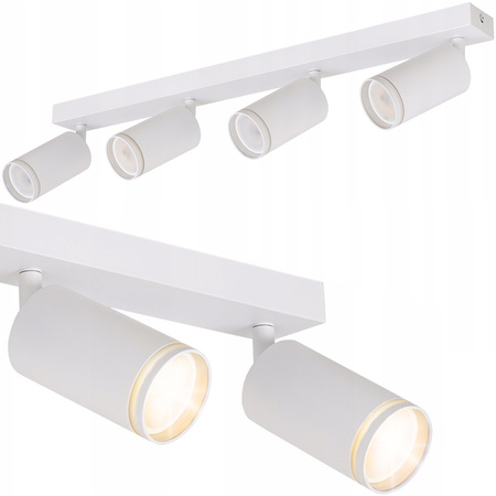 Kinkiet sufitowy poczwórny Spot GU10 biały