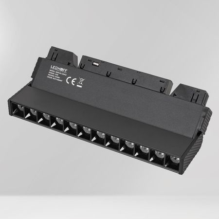 ZESTAW M20 LED 3x Ruchoma lampa punktowa 12W + 2x lampa liniowa 12W 3 BARWY ŚWIATŁA + 2x szyna magnetyczna 1m + łącznik