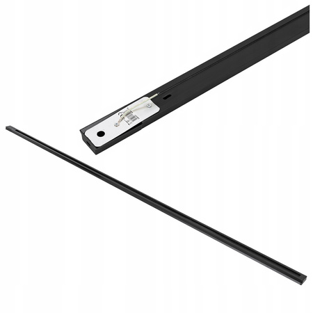Oświetlenie szynowe czarne 5x lampa GU10 + szyna 3m